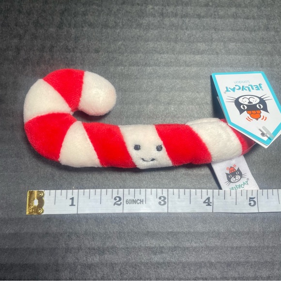 BNWT Jellycat Festive Folly Candy Cane Mini - Picture 3 of 5